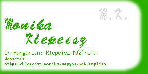 monika klepeisz business card